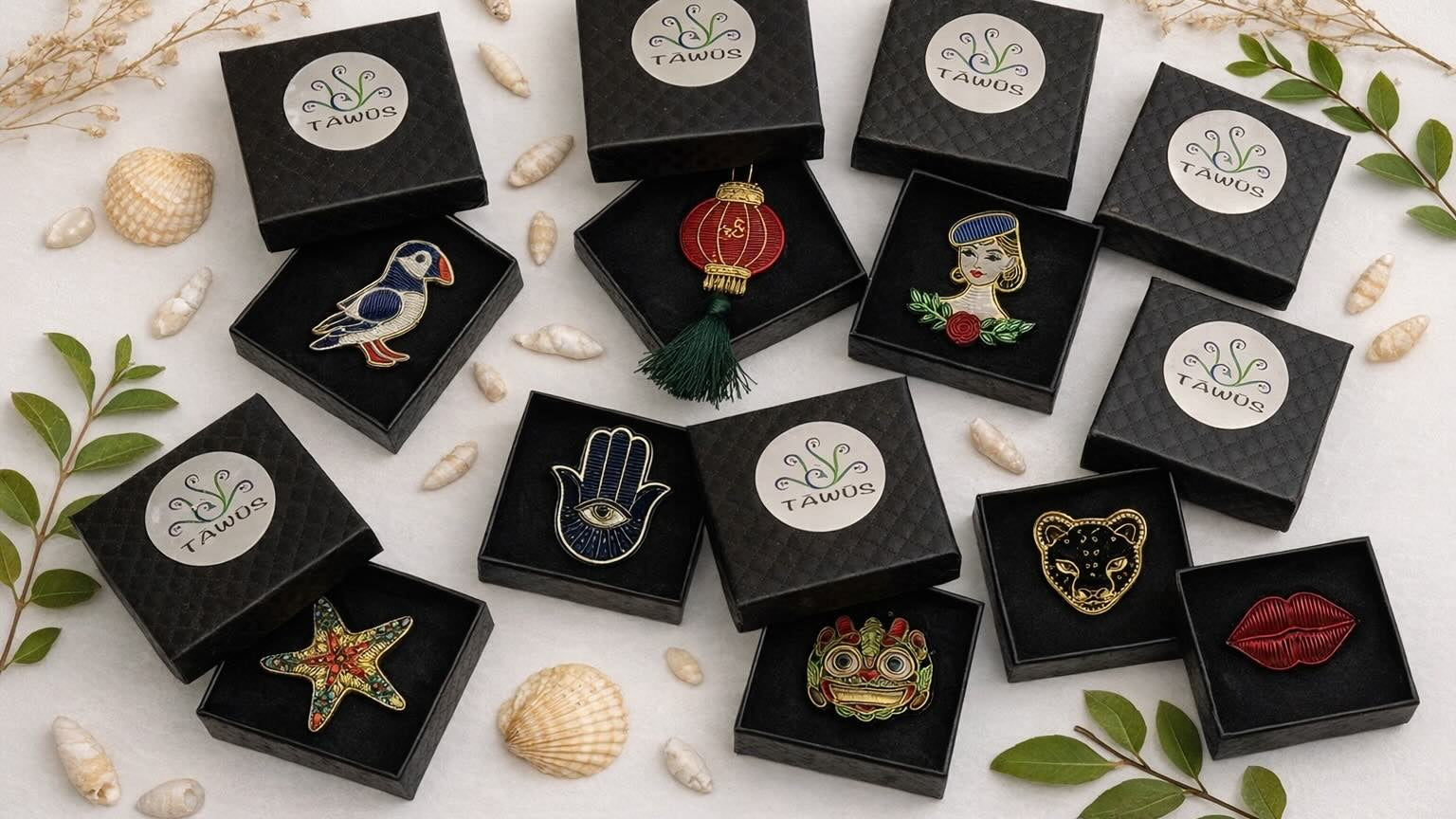 Broches Brodées a la main