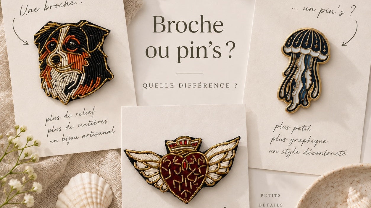 Broche ou pin’s : quelle différence et lequel choisir ?
