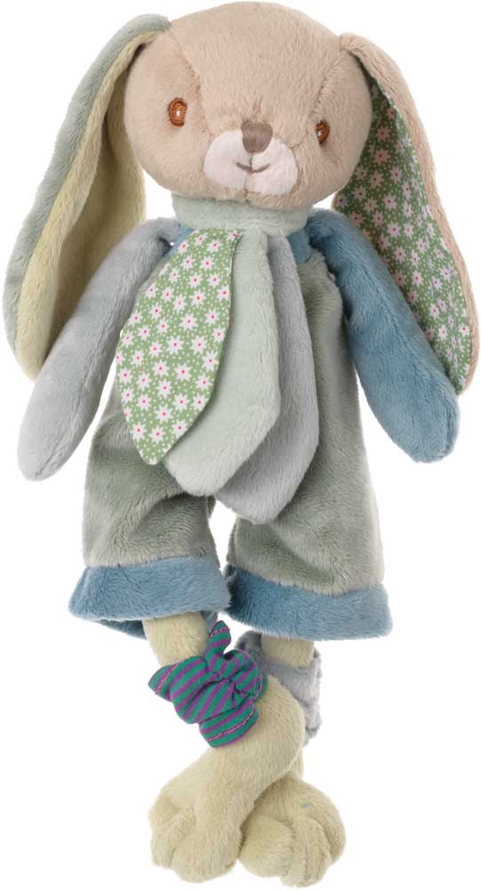 Benji lapin Bukowski Design en situation – peluche bébé lapin garçon doudou cadeau naissance enfant original – Tawus
