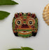 Broche dragon chinois brodée main – bijou artisanal Asie mythique perles et fils métalliques – Tawus