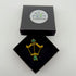 Broche Sagittaire fait main dans son écrin – cadeau anniversaire astrologie bijou brodé – Tawus