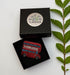 Broche bus anglais fait main dans son écrin – cadeau original bijou London british broderie artisanale – Tawus