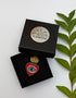 Broche cœur ex-voto œil bleu fait main dans son écrin – cadeau original bijou cœur sacré nazar porte-bonheur broderie artisanale – Tawus
