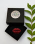 Broche lèvres fait main dans son écrin – cadeau original bijou glamour broderie artisanale – Tawus