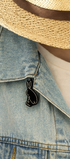 Broche lapin brodée à la main portée – accessoire mode lapin kawaii artisanal unique cadeau fille – Tawus