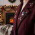 Broche lutin brodée à la main portée – accessoire mode féérique Noël artisanal unique – Tawus