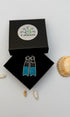 Broche palme plongeur fait main dans son écrin – cadeau original bijou plongée mer broderie artisanale été – Tawus