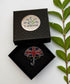 Broche parapluie So British fait main dans son écrin – cadeau original bijou Angleterre broderie artisanale – Tawus