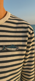 Broche sardine brodée à la main portée – accessoire mode poisson sardine mer artisanal unique cadeau original – Tawus
