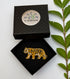 Broche tigre fait main dans son écrin – cadeau original bijou animal sauvage broderie artisanale – Tawus