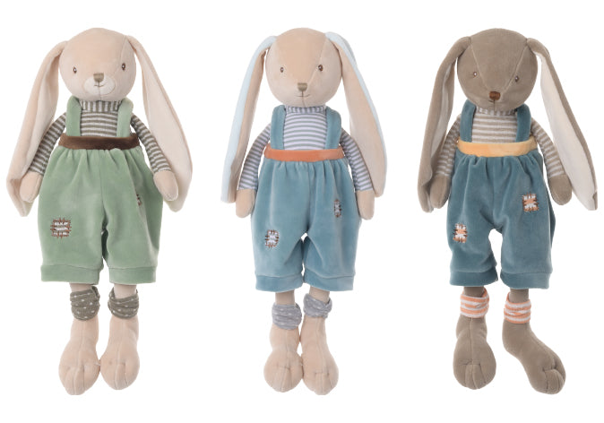 Bunny Brothers Bukowski Design collection – peluche lapin bébé trio frères doudou cadeau naissance – Tawus