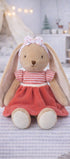 Peluche lapin Bunny Sisters rouge Bukowski Design – doudou bébé lapin rouge cadeau naissance – Tawus