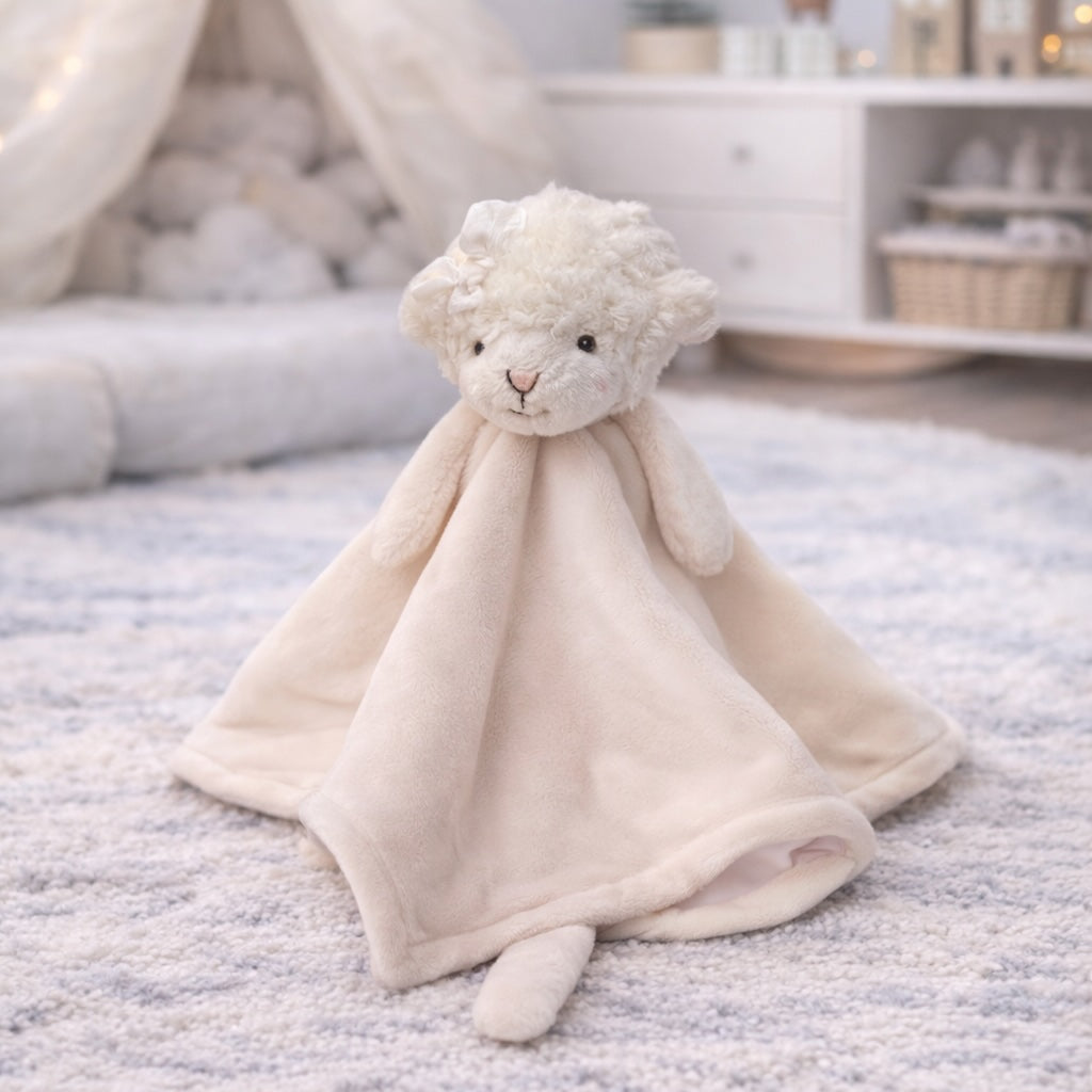 Doudou plat mouton Molly Baby Rug Bukowski Design – doudou bébé mouton blanc cadeau naissance original – Tawus
