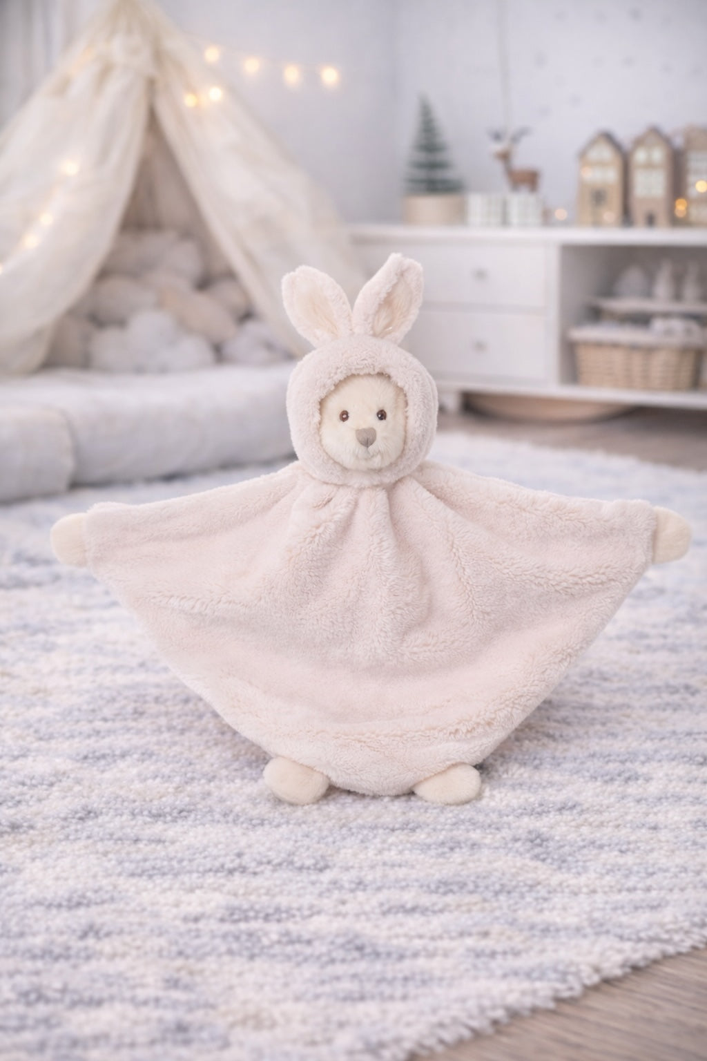 Doudou plat ours Ziggy blanc Bukowski Design – peluche bébé ours blanc cadeau naissance – Tawus