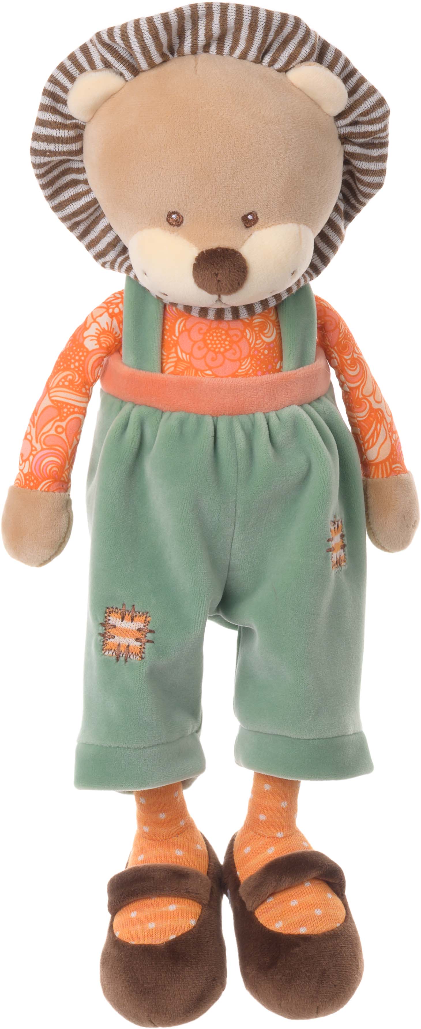 Happy Léo lion Bukowski Design en situation – grande peluche lion enfant cadeau anniversaire jouet – Tawus