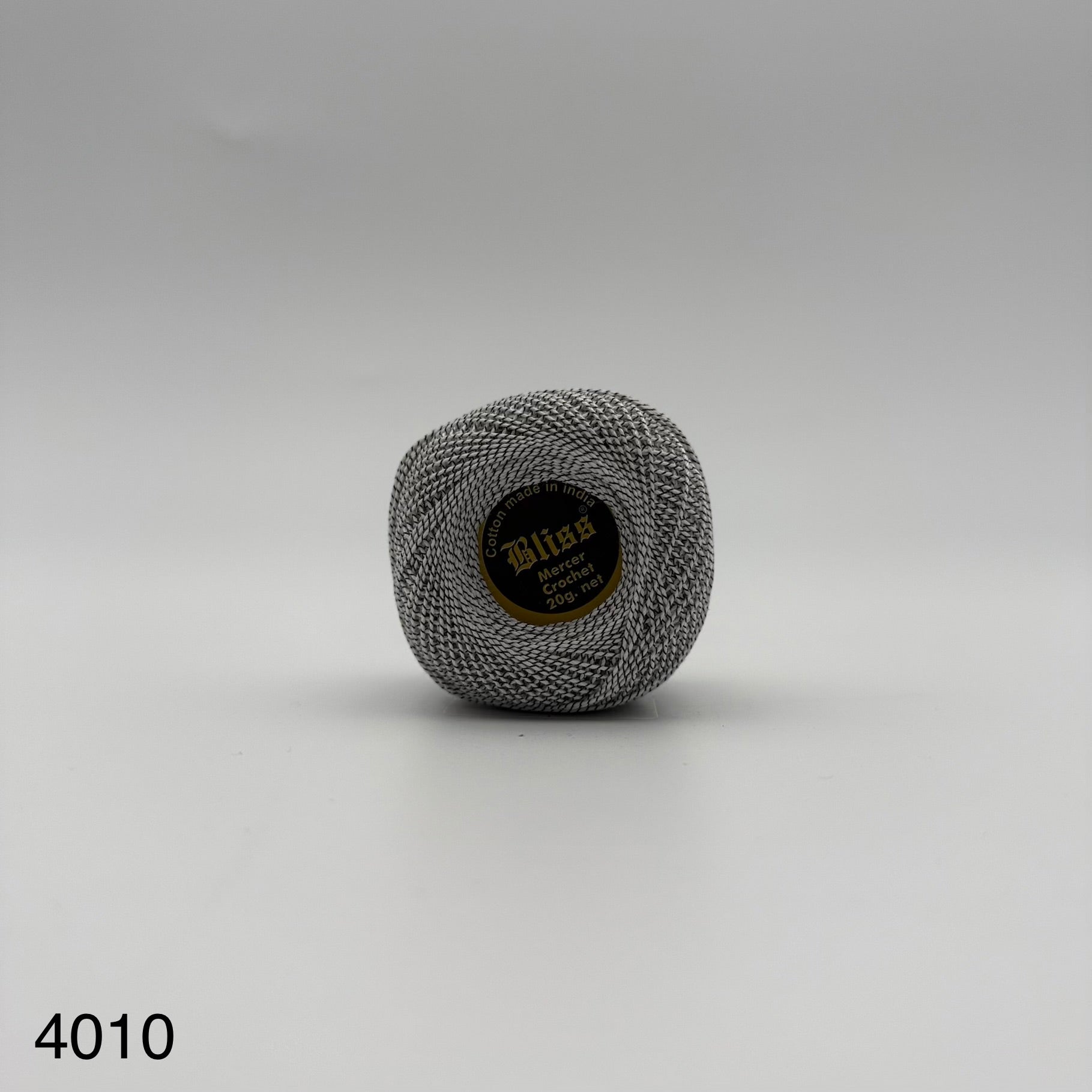 Fils coton bicolore et lurex pour broder ou crocheter 4010