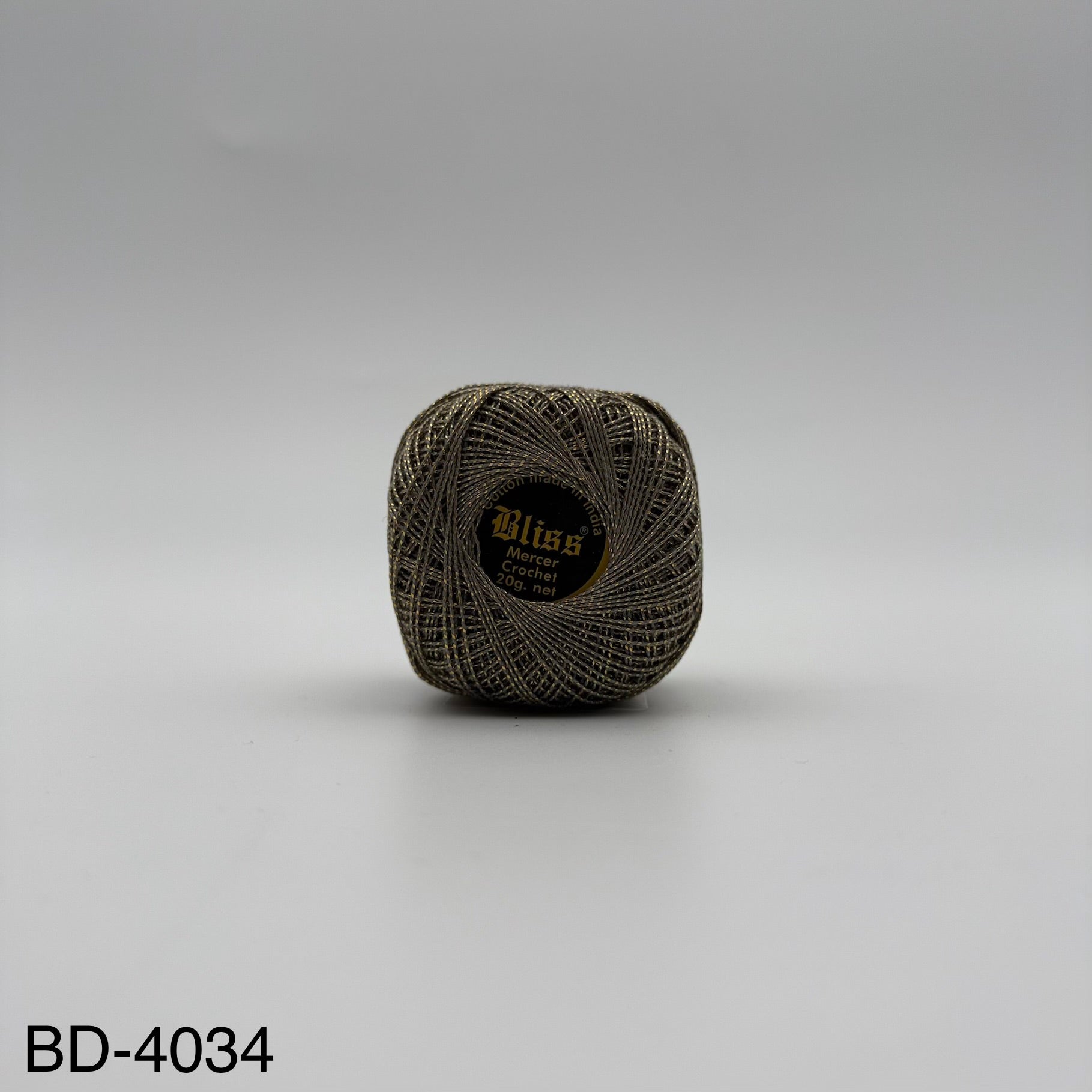Fils coton bicolore et lurex pour broder ou crocheter BD-4034