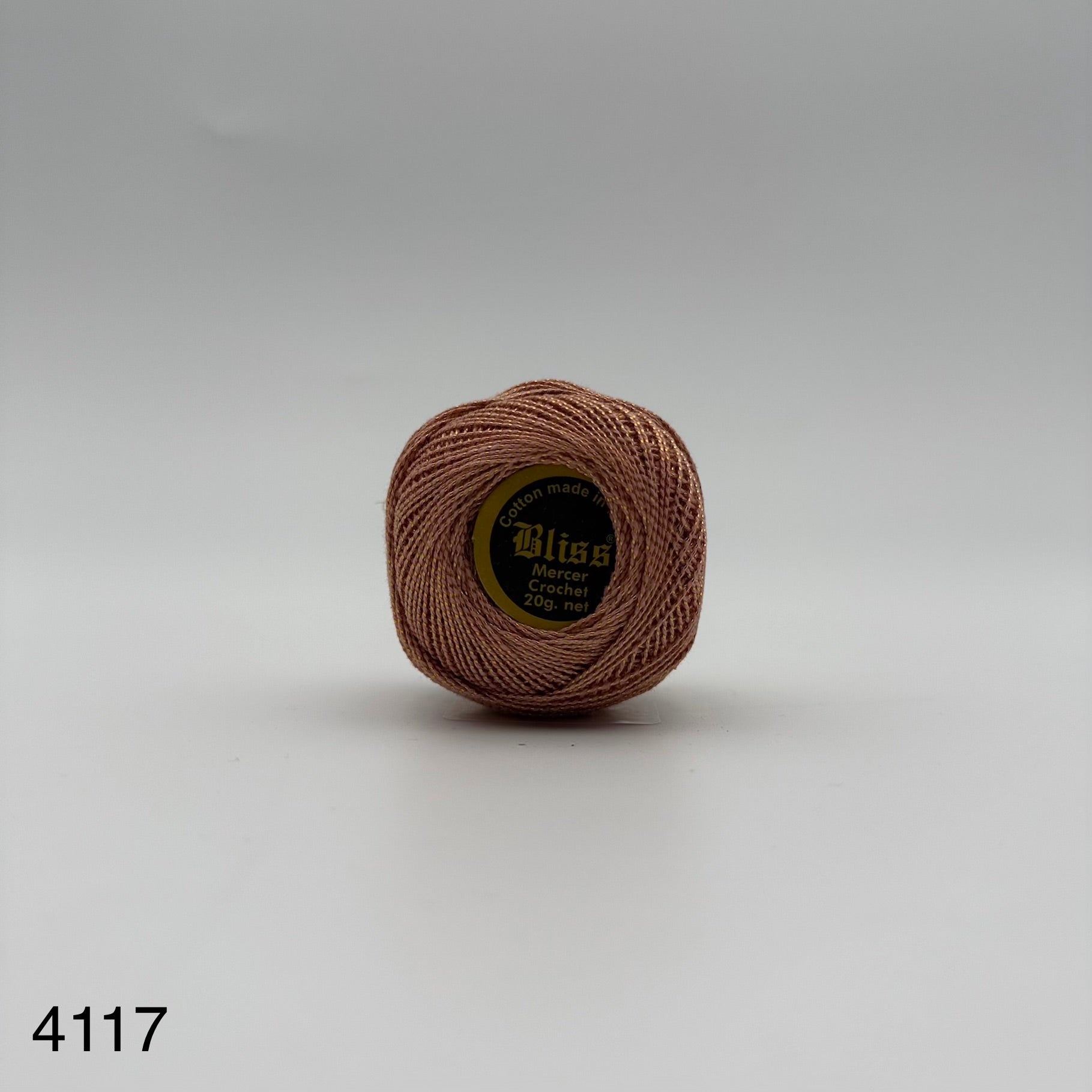 Fils coton bicolore et lurex pour broder ou crocheter 4117