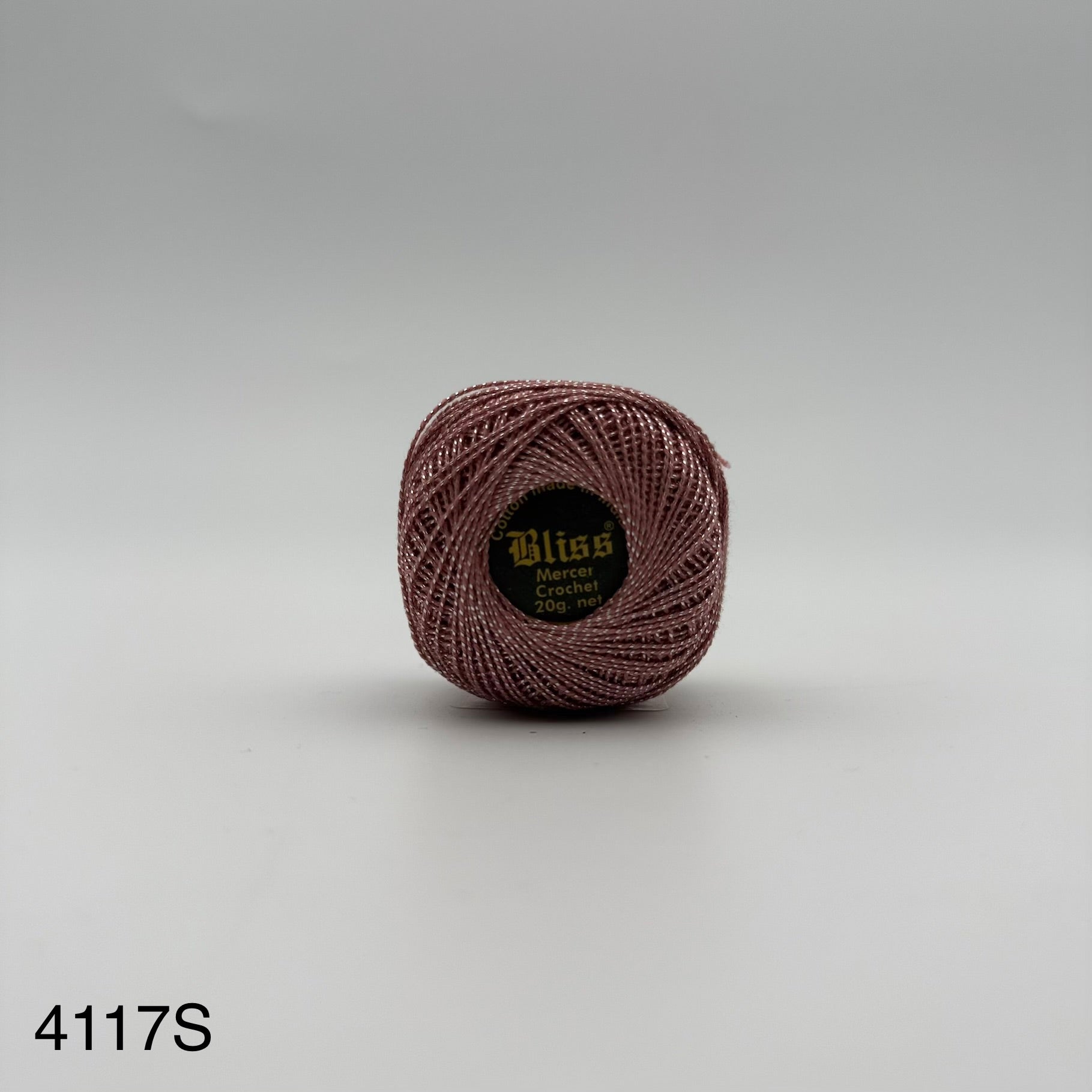 Fils coton bicolore et lurex pour broder ou crocheter 4117S