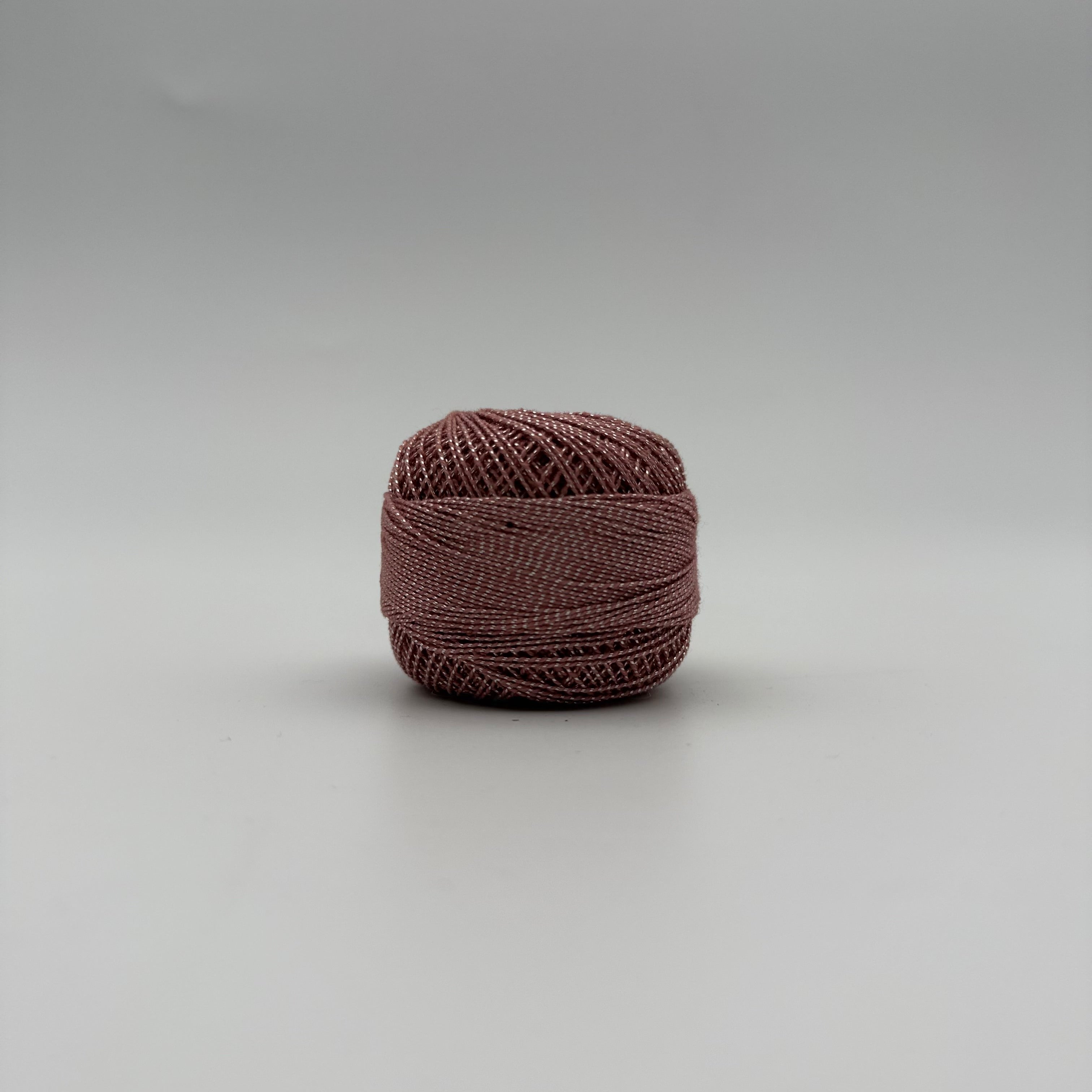 Fils coton bicolore et lurex pour broder ou crocheter 4117S