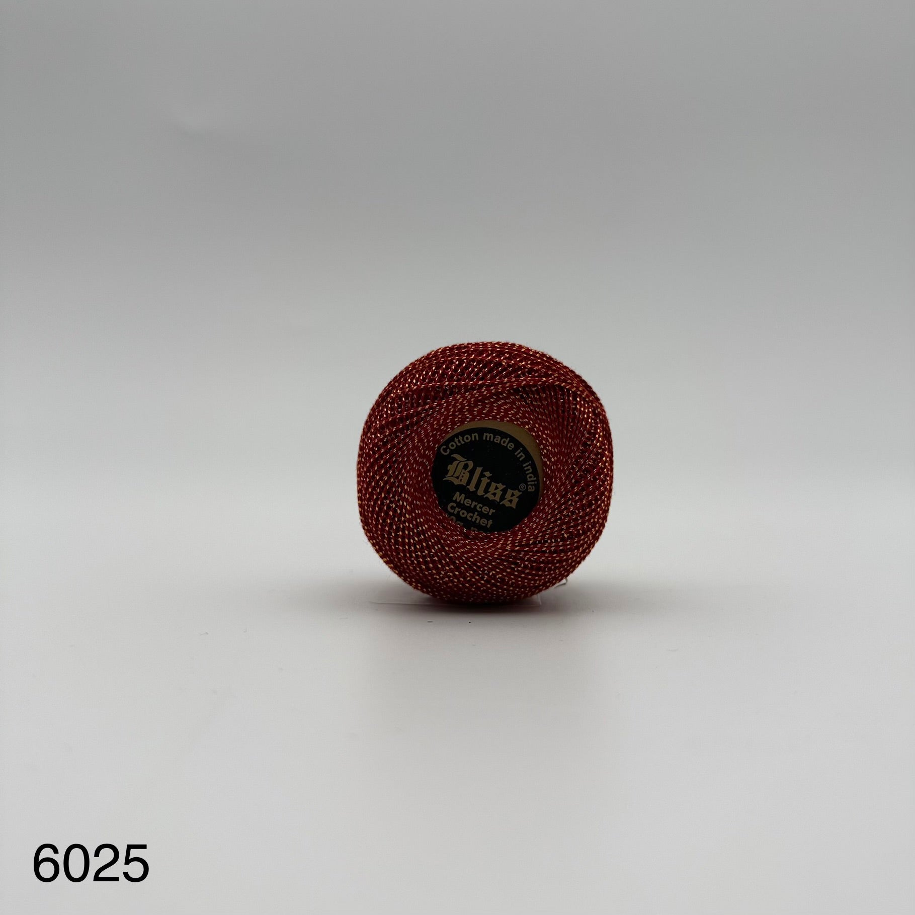 Fils coton bicolore et lurex pour broder ou crocheter 6025