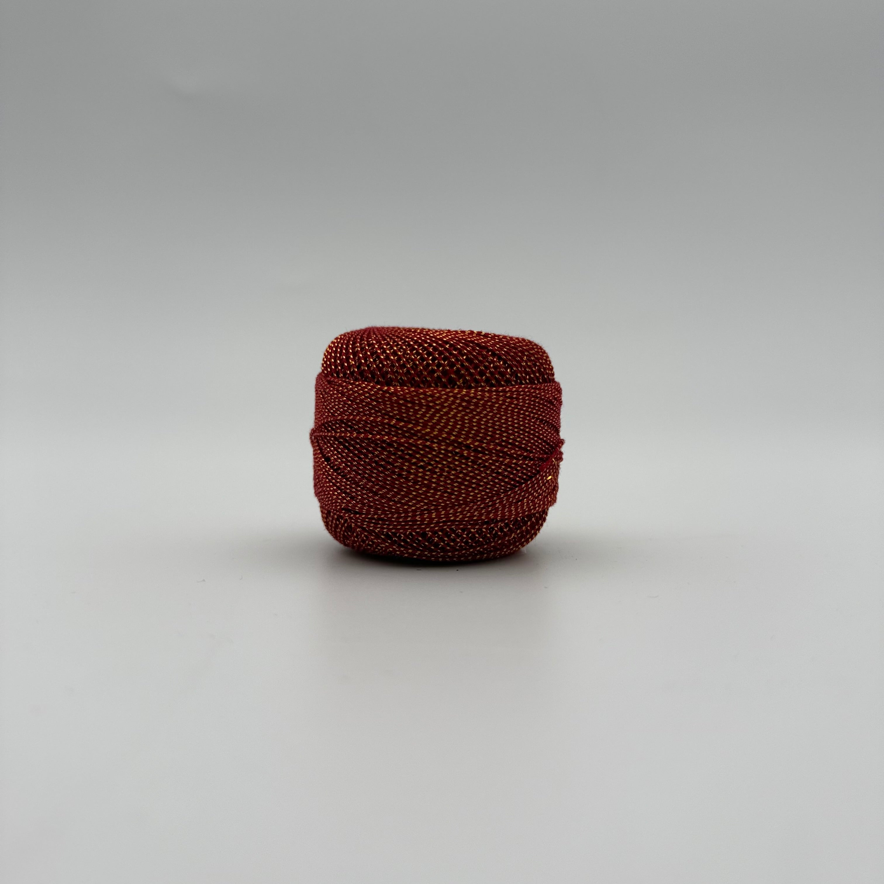 Fils coton bicolore et lurex pour broder ou crocheter 6025