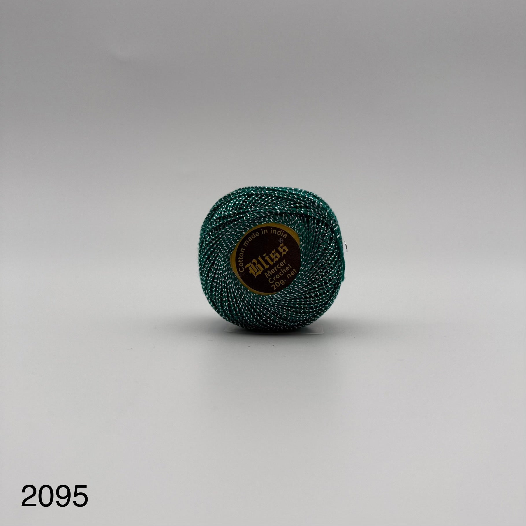 Fils coton bicolore et lurex pour broder ou crocheter 2095