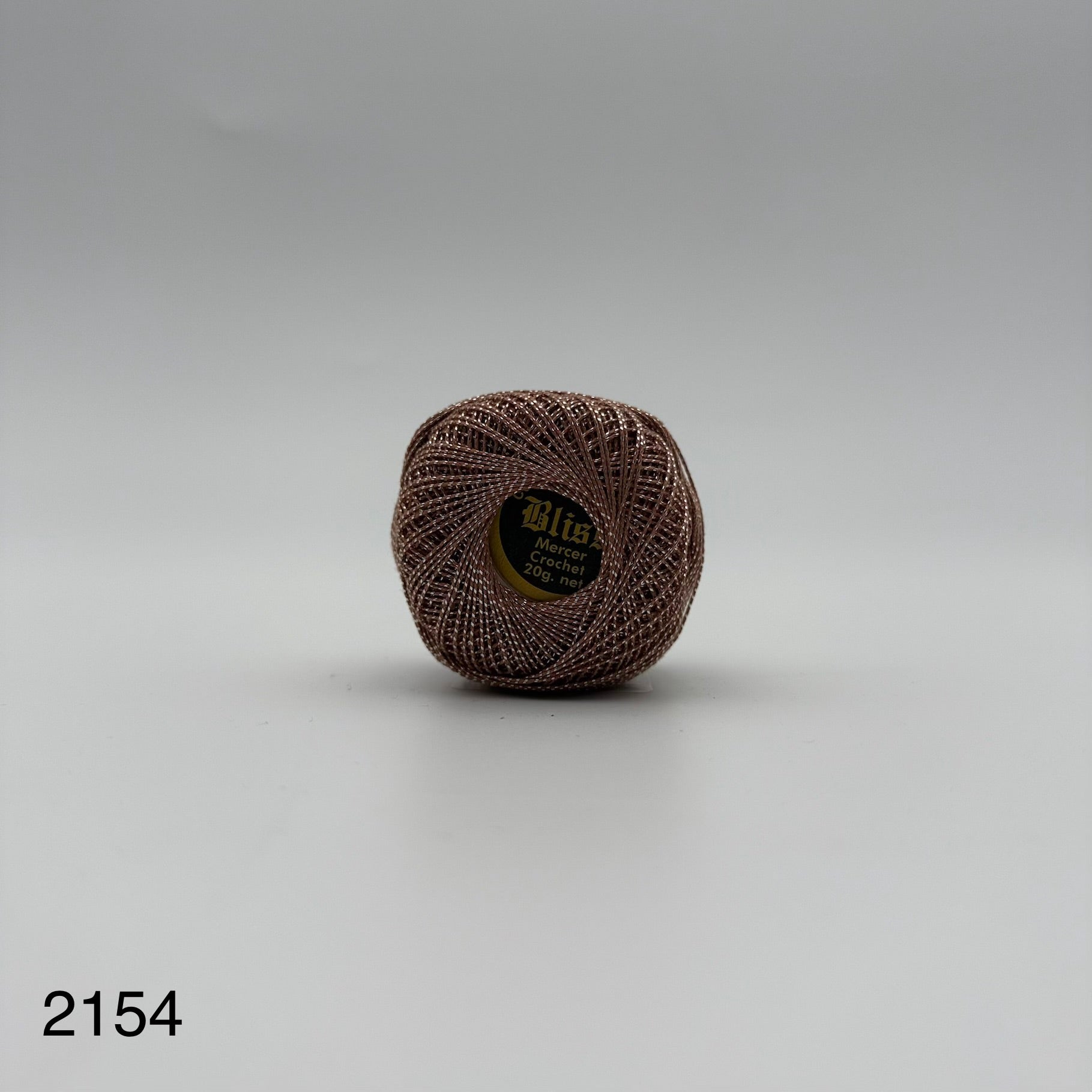 Fils coton bicolore et lurex pour broder ou crocheter 2154