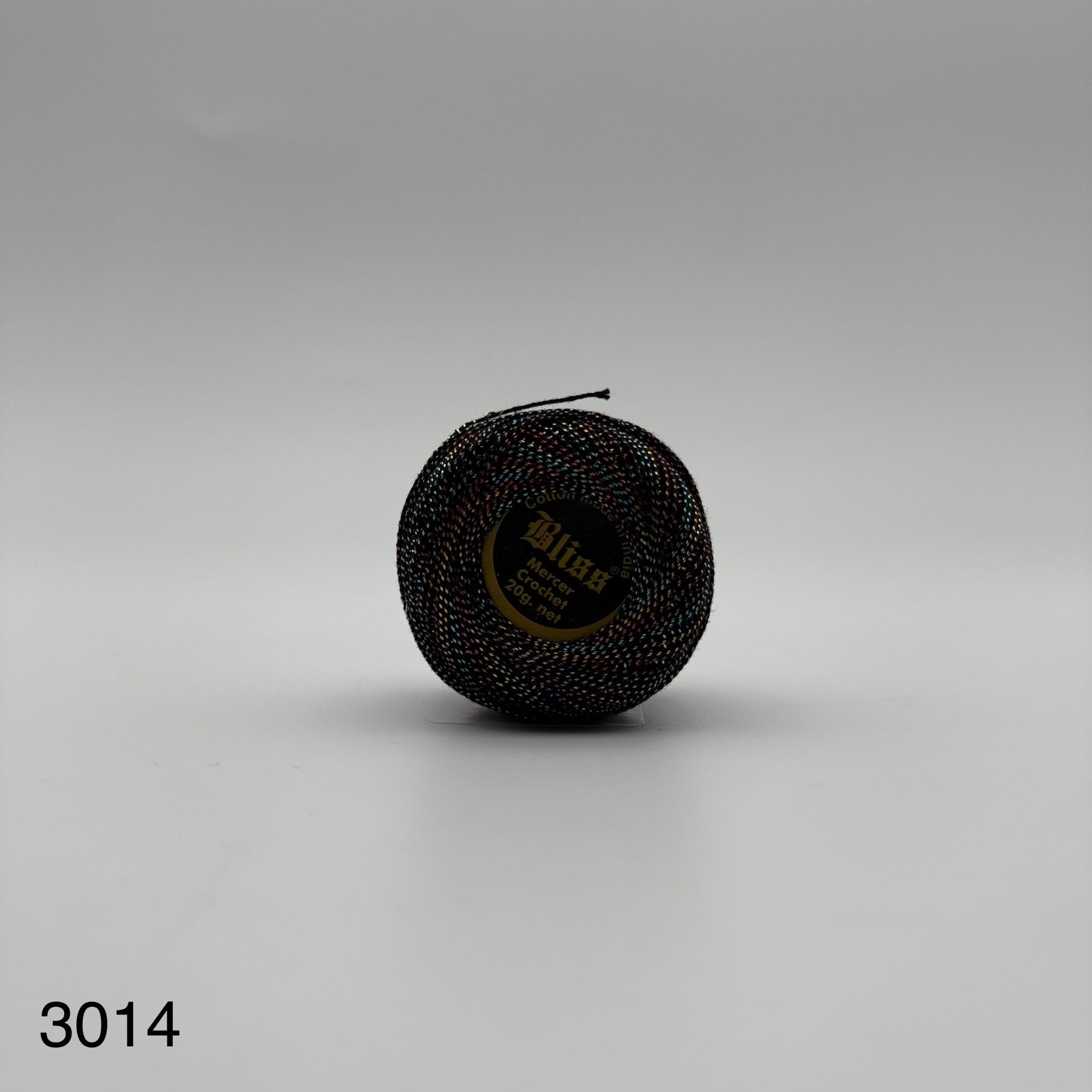 Fils coton bicolore et lurex pour broder ou crocheter 3014