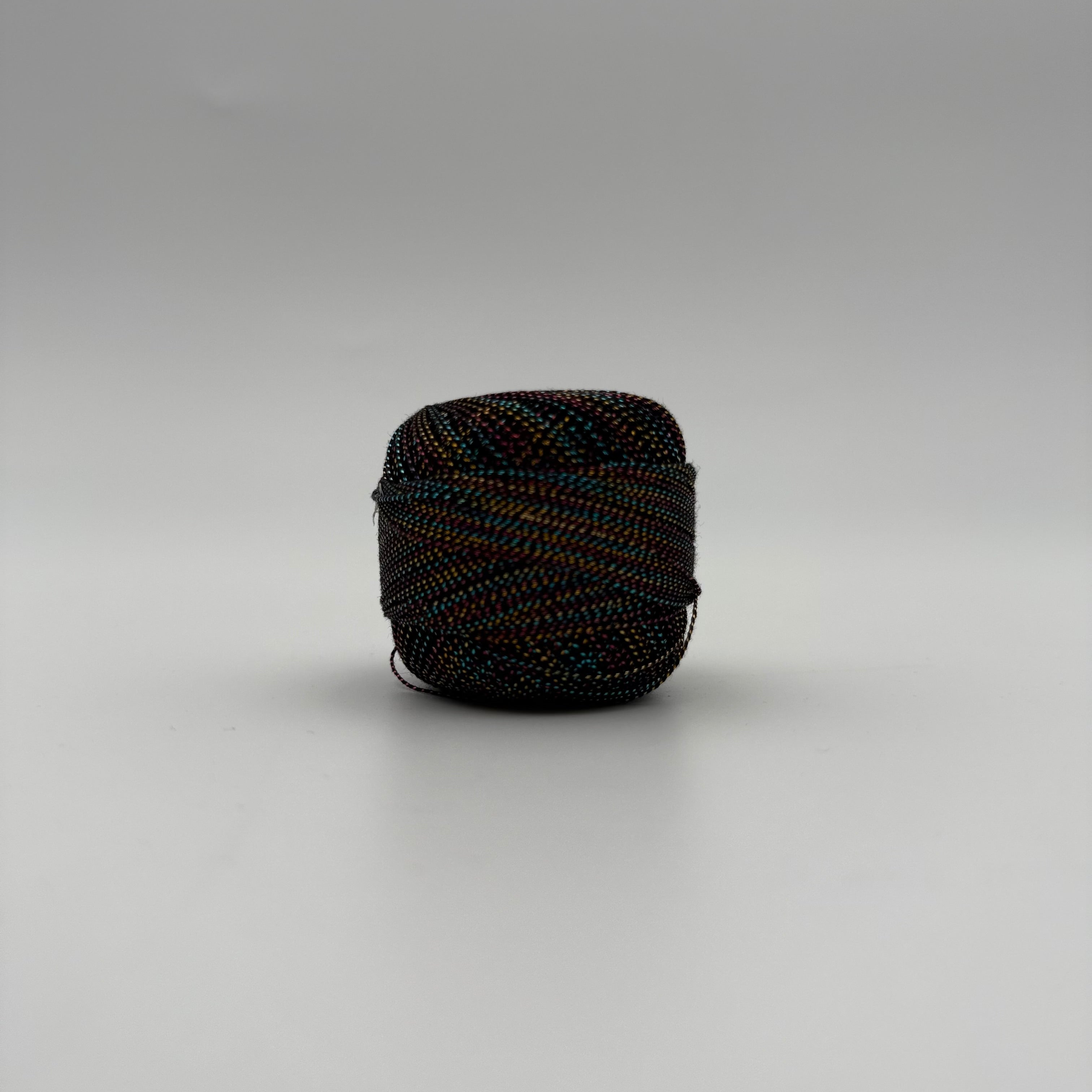 Fils coton bicolore et lurex pour broder ou crocheter 3014