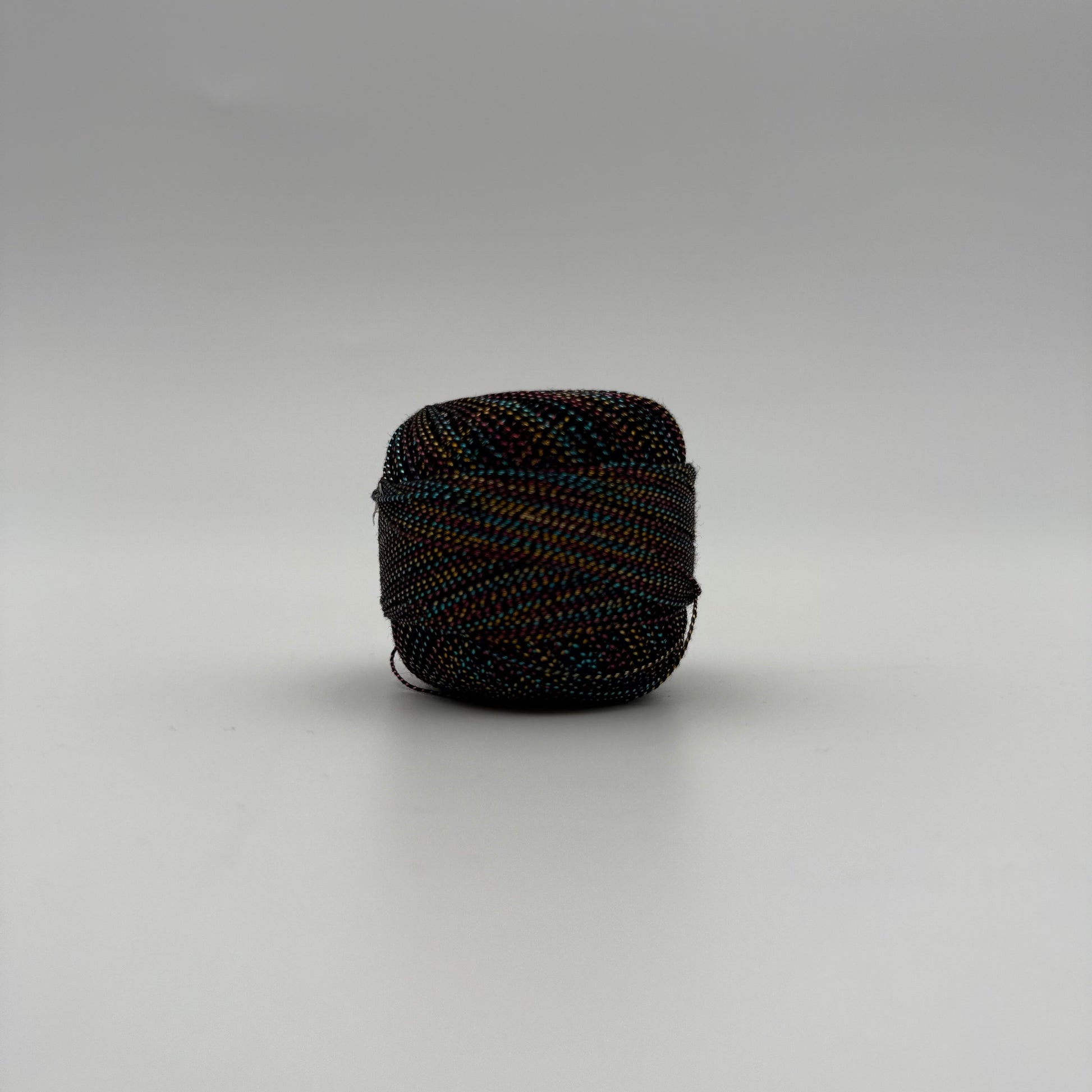 Fils coton bicolore et lurex pour broder ou crocheter 3014