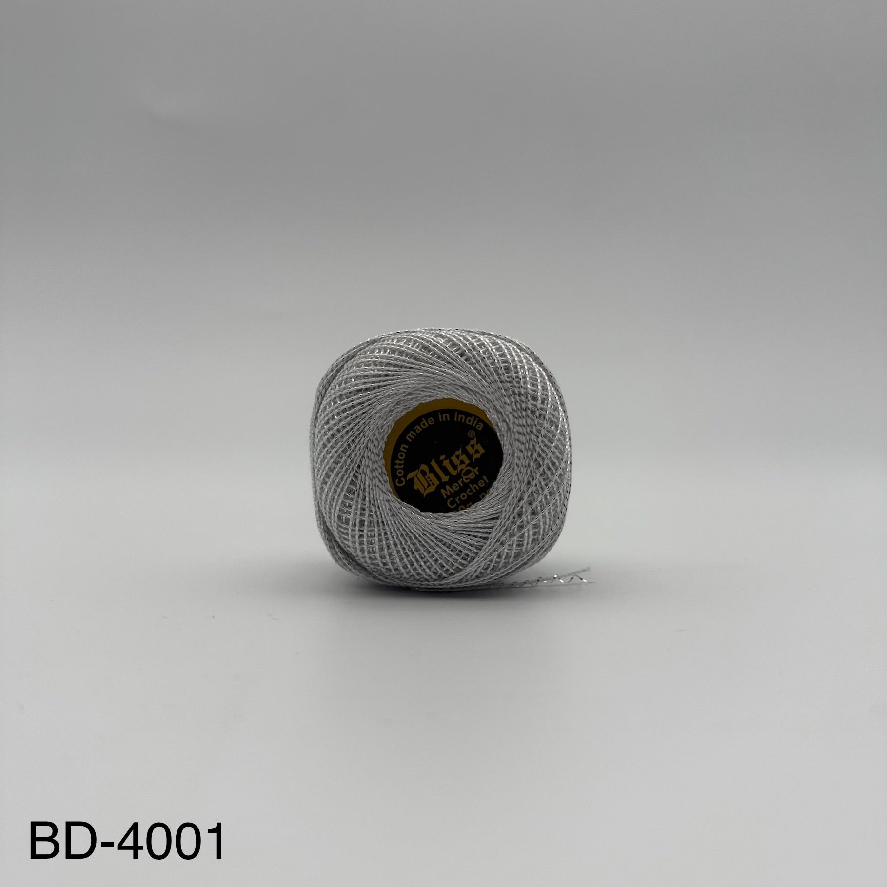 Fils coton bicolore et lurex pour broder ou crocheter BD-4001