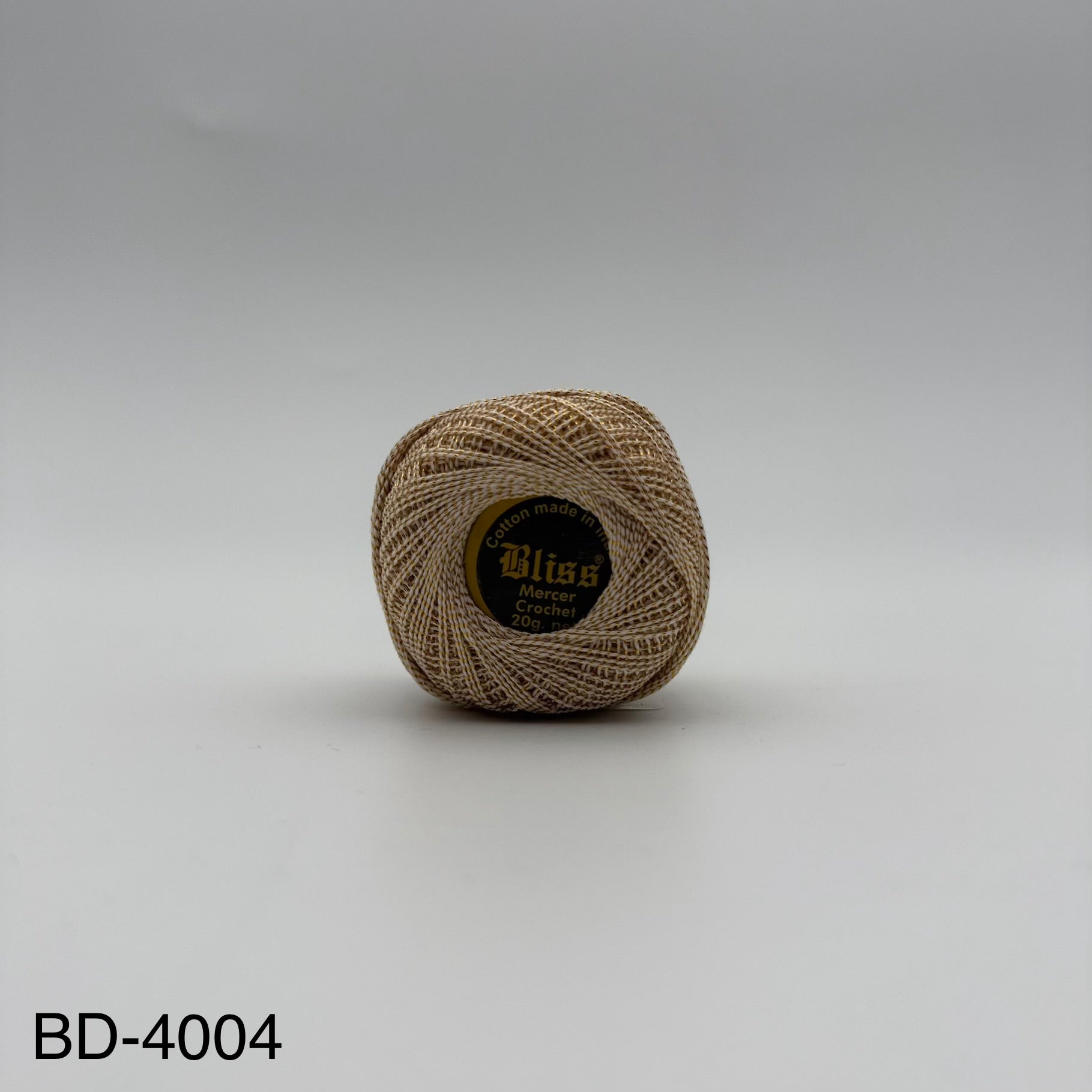 Fils coton bicolore et lurex pour broder ou crocheter BD-4004