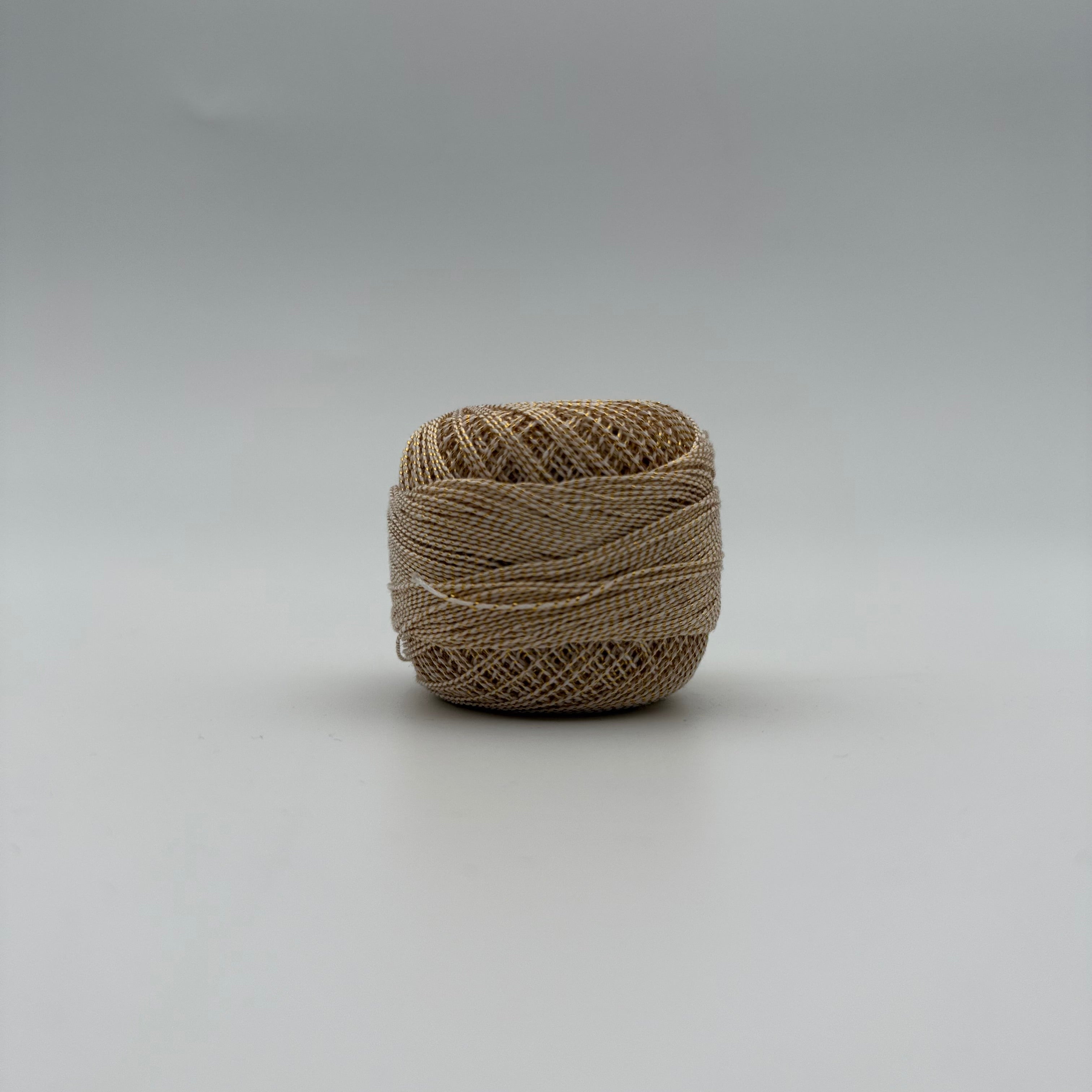 Fils coton bicolore et lurex pour broder ou crocheter BD-4004