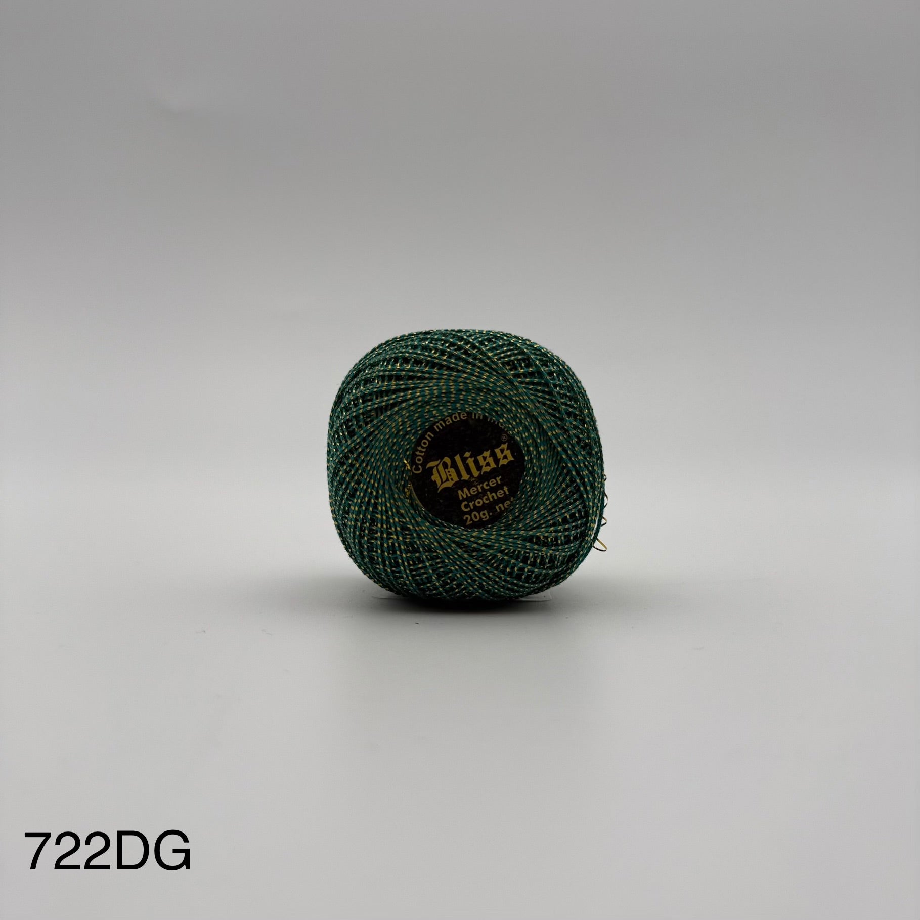 Fils coton bicolore et lurex pour broder ou crocheter 722DG