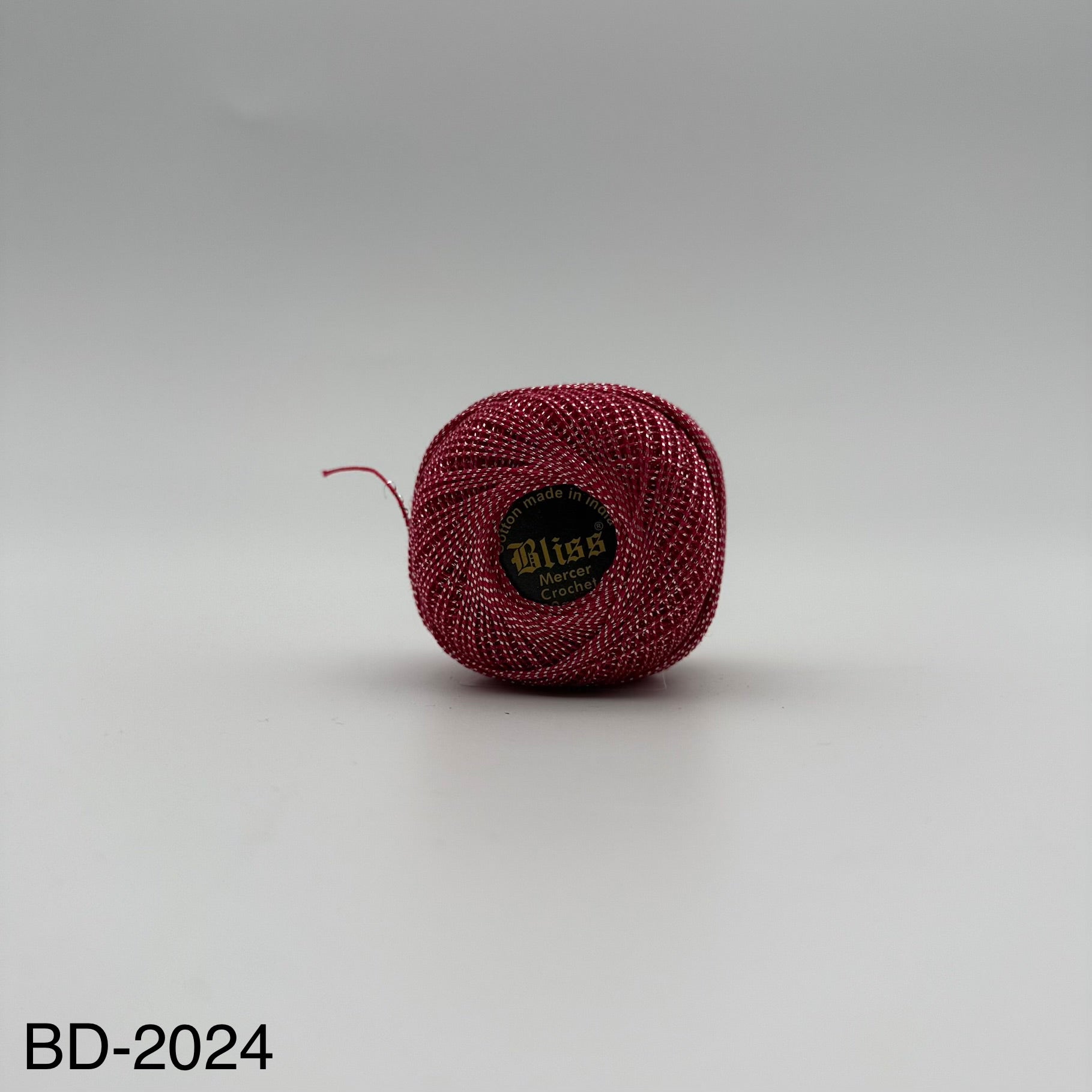 Fils coton bicolore et lurex pour broder ou crocheter BD-2024