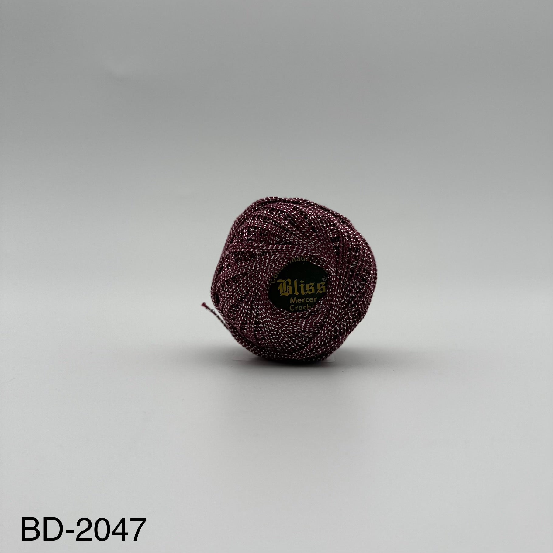 Fils coton bicolore et lurex pour broder ou crocheter BD-2047