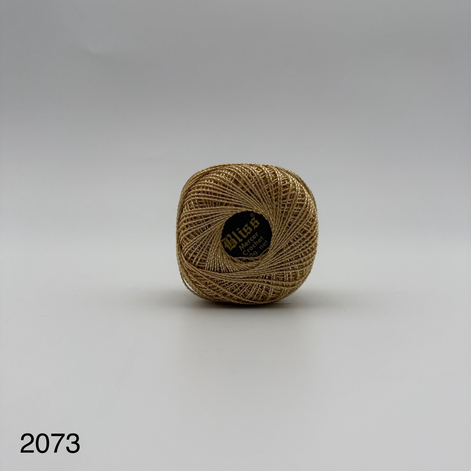 Fils coton bicolore et lurex pour broder ou crocheter 2073