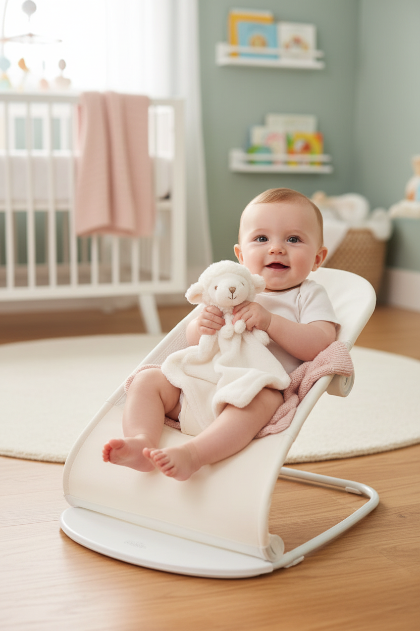 Peluche mouton Mack  Bukowski Design en situation – doudou bébé doux et rassurant, idéal comme cadeau de naissance – Tawus