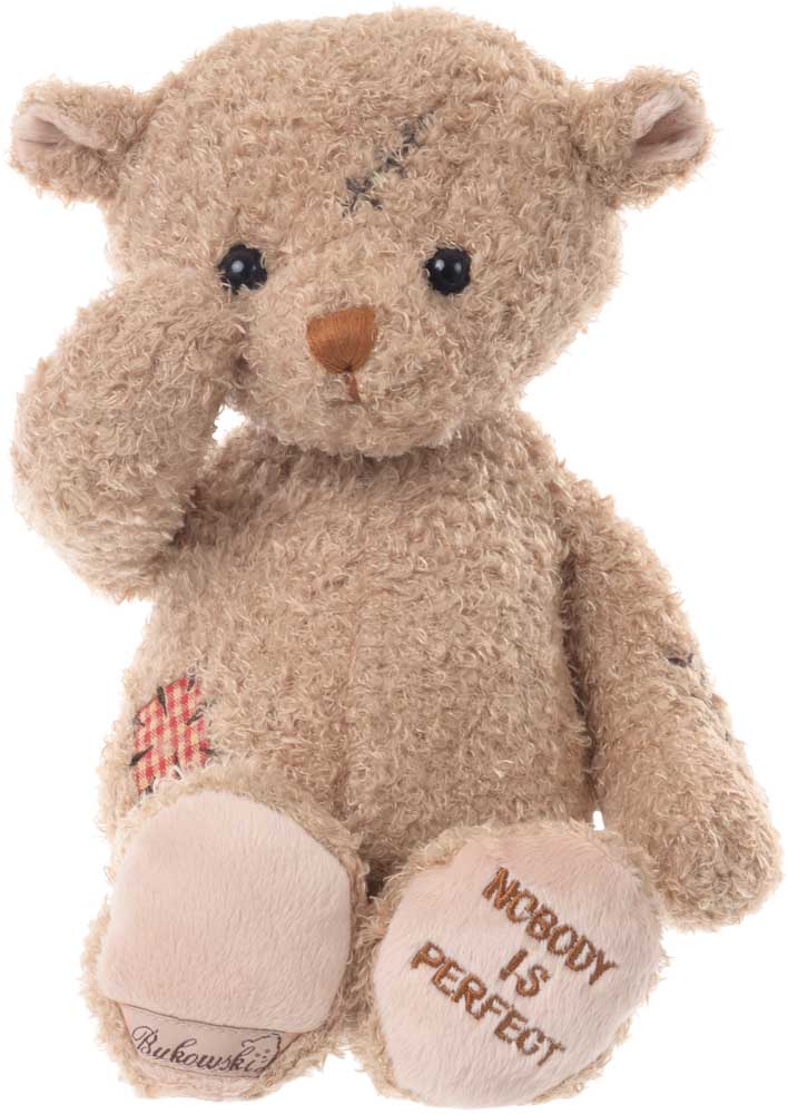 Nobody's Perfect ours Bukowski Design en situation – peluche bébé ours doudou cadeau naissance drôle original – Tawus
