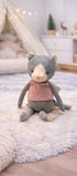 Peluche chat George Bukowski Design – doudou bébé chat garçon cadeau naissance original jouet enfant – Tawus