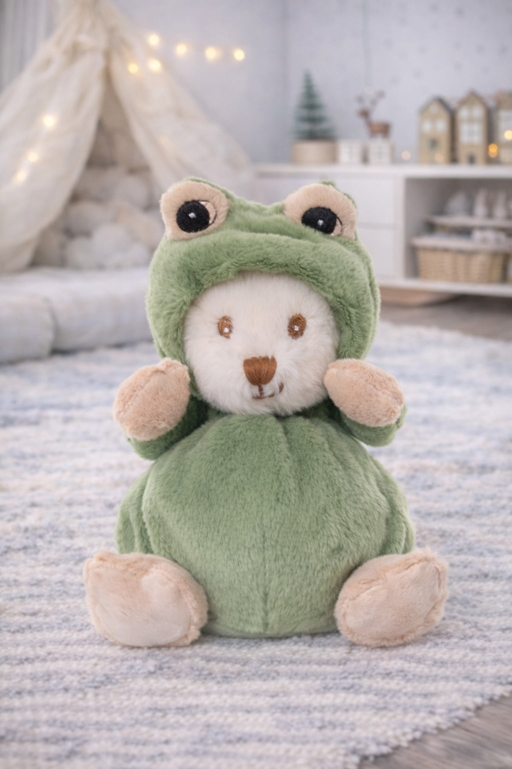 Peluche grenouille Ziggy Bukowski Design – doudou bébé grenouille cadeau naissance original jouet enfant – Tawus