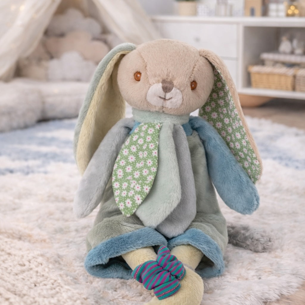 Peluche lapin Benji Bukowski Design – doudou bébé lapin garçon cadeau naissance original jouet enfant – Tawus