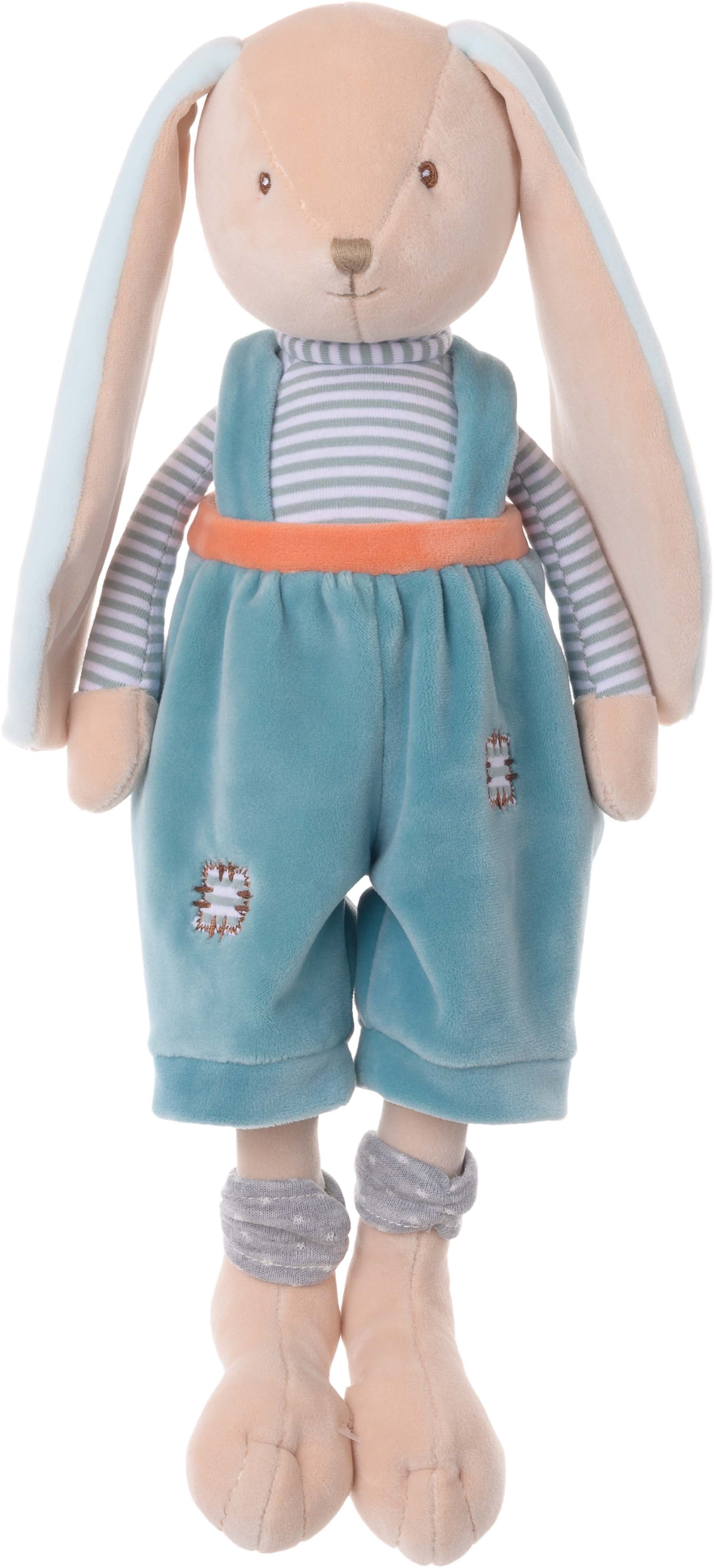 Peluche lapin Bunny Brothers Bukowski Design détail – doudou bébé lapin cadeau naissance unique artisanal – Tawus