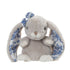 Peluche lapin Kanina Floral bleu Bukowski Design – doudou bébé lapin floral bleu cadeau naissance – Tawus