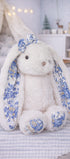 Peluche lapin Sweet Pretty Floral blanc Bukowski Design – doudou bébé lapin blanc floral cadeau naissance fille – Tawus