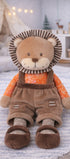 Peluche lion Baby Léo Bukowski Design vue détail – doudou bébé lion cadeau naissance original – Tawus