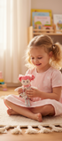 Peluche poupée Bukowski Design en situation – doudou bébé doux et rassurant, idéal comme cadeau de naissance – Tawus